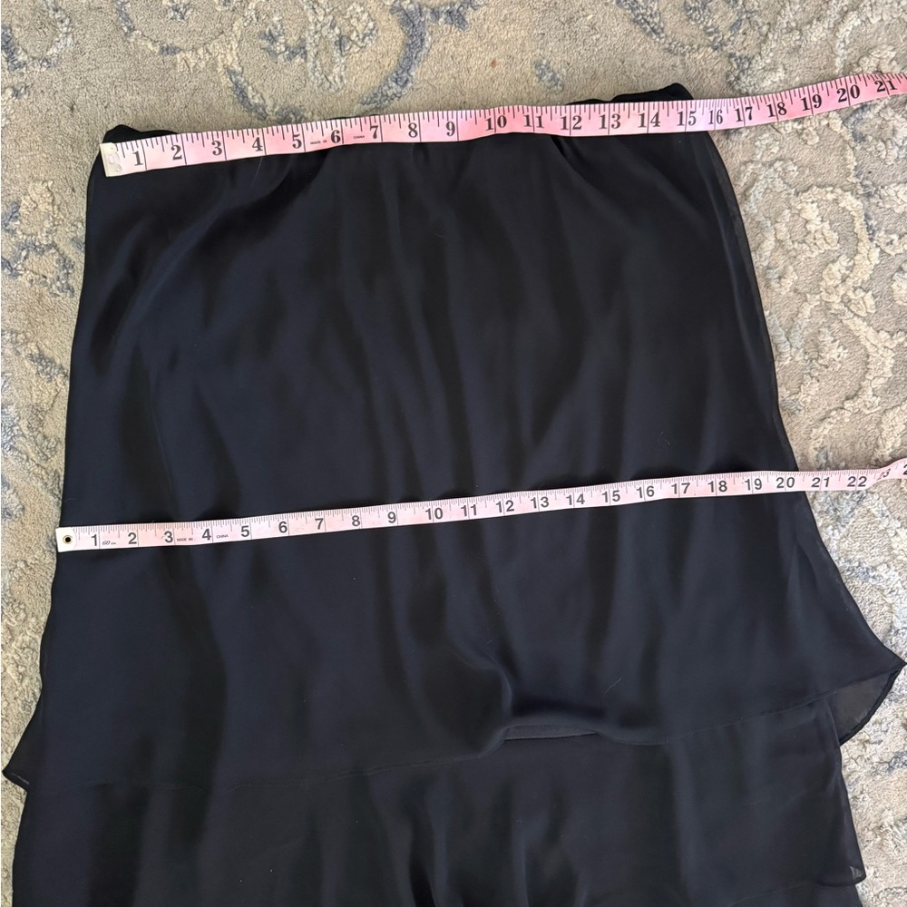 Vintage Alex Evenings Black Midi A-Line Skirt - Picture 8 of 10